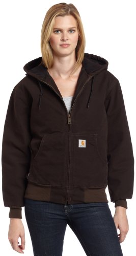 Carhartt Women's Quilted Flannel Lined Sandstone Active Jacket WJ130-DKB