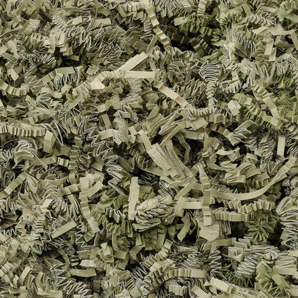 Crinkle Cut Paper Shred 10 lb: Natural Tan / 1 Pack / 10 lb Box