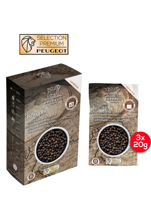 3 x 20g Sachets of Cambodian Black Pepper