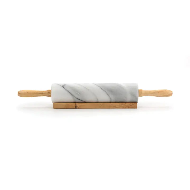 RPW-10 White Marble Rolling Pin