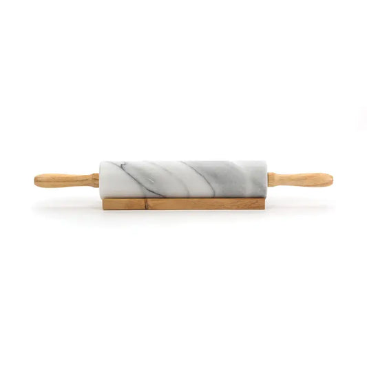 RPW-10 White Marble Rolling Pin