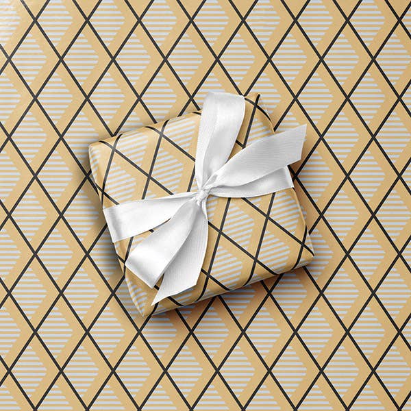 Classic Designs Gift Wrapping Paper: Mosaic Tile / 1 Pack / 24"x85'