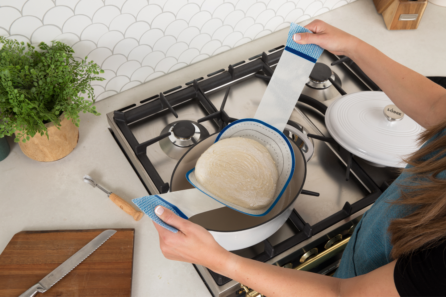 Oval Silicone Bread Sling for Dutch Ovens | Non-Stick Baking: Small