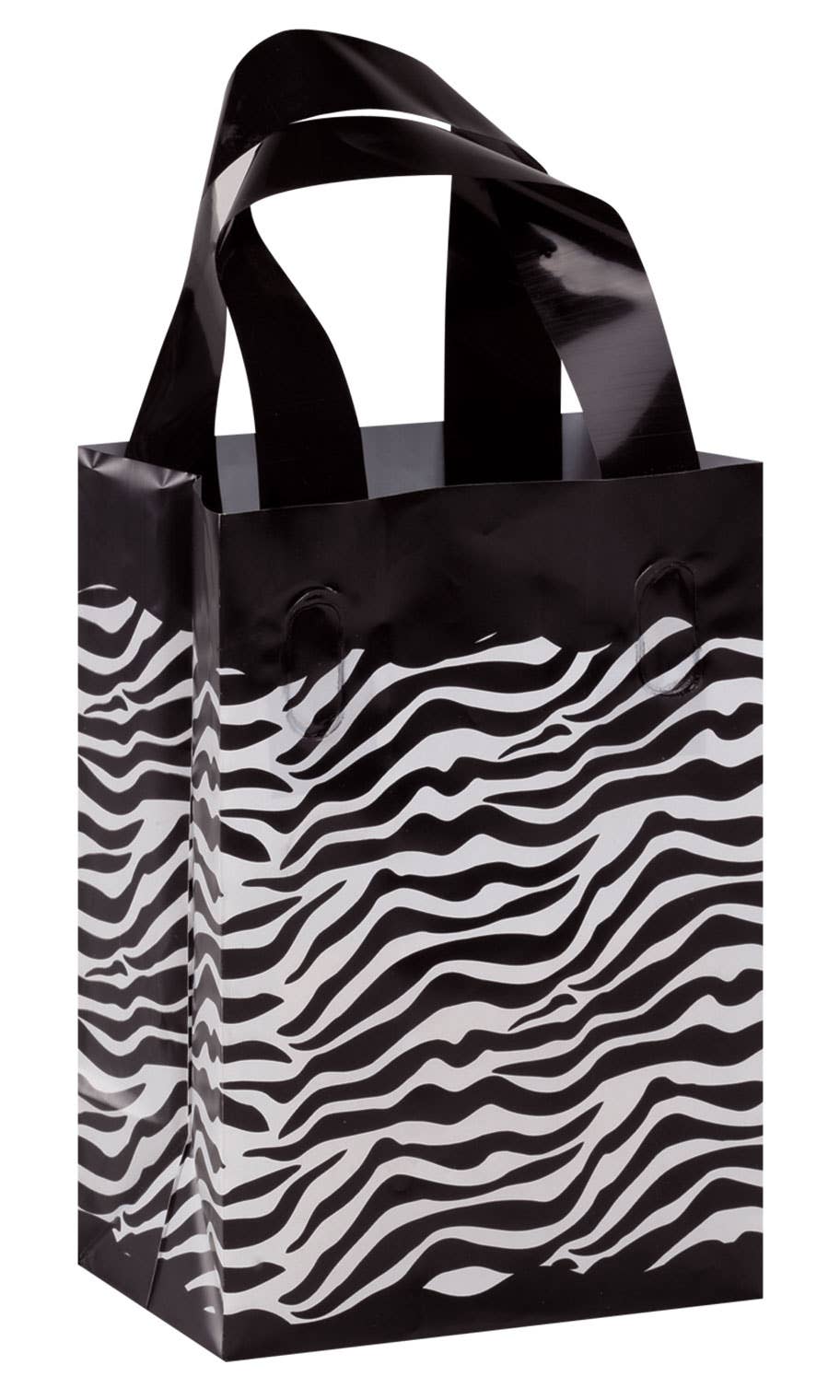 Frosted Retail Shopping Bags: Clear - Handles / Case of 250 / Large