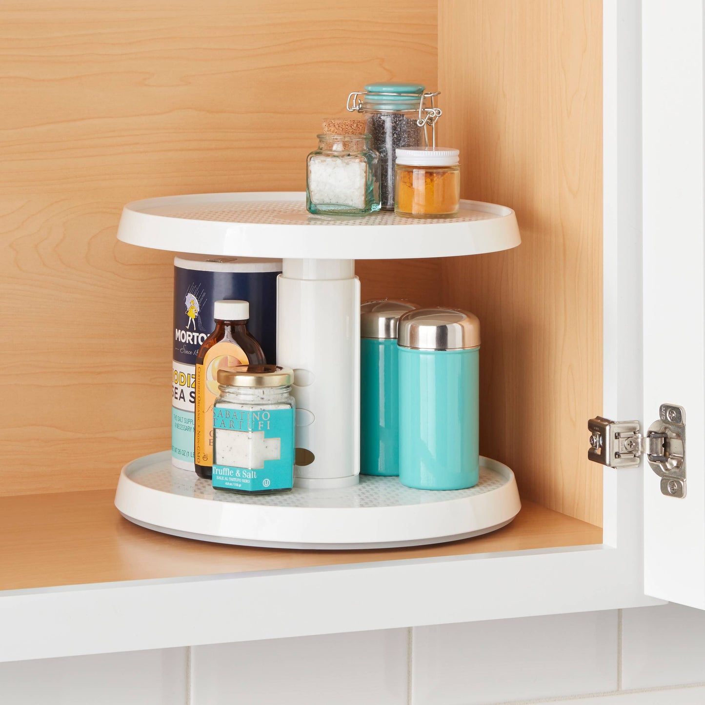 Crazy Susan® Height-Adjustable Cabinet Two-Tier Turntable