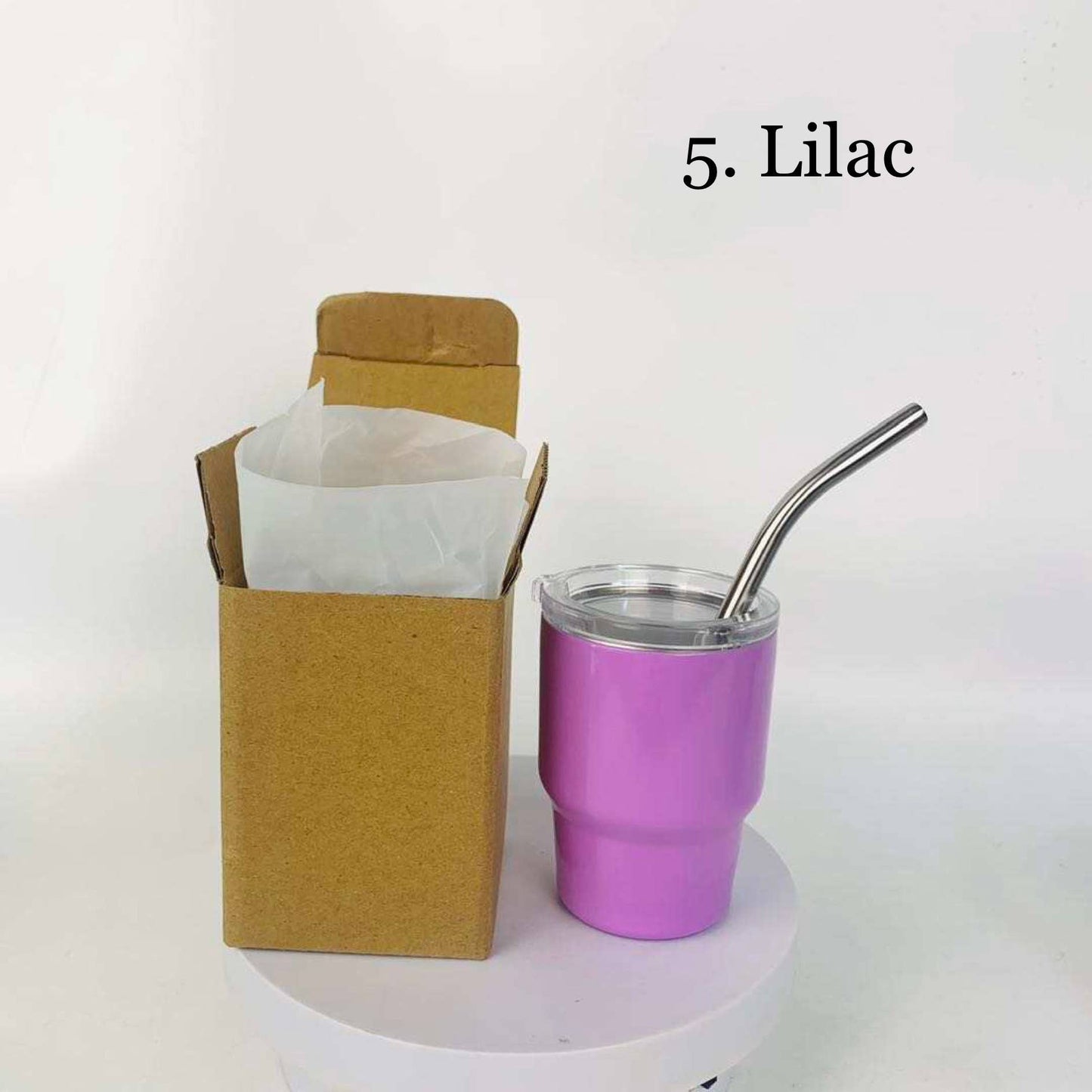 Mini Tumbler Shot Glass with Straw - Stocking Stuffer: 10. Orange