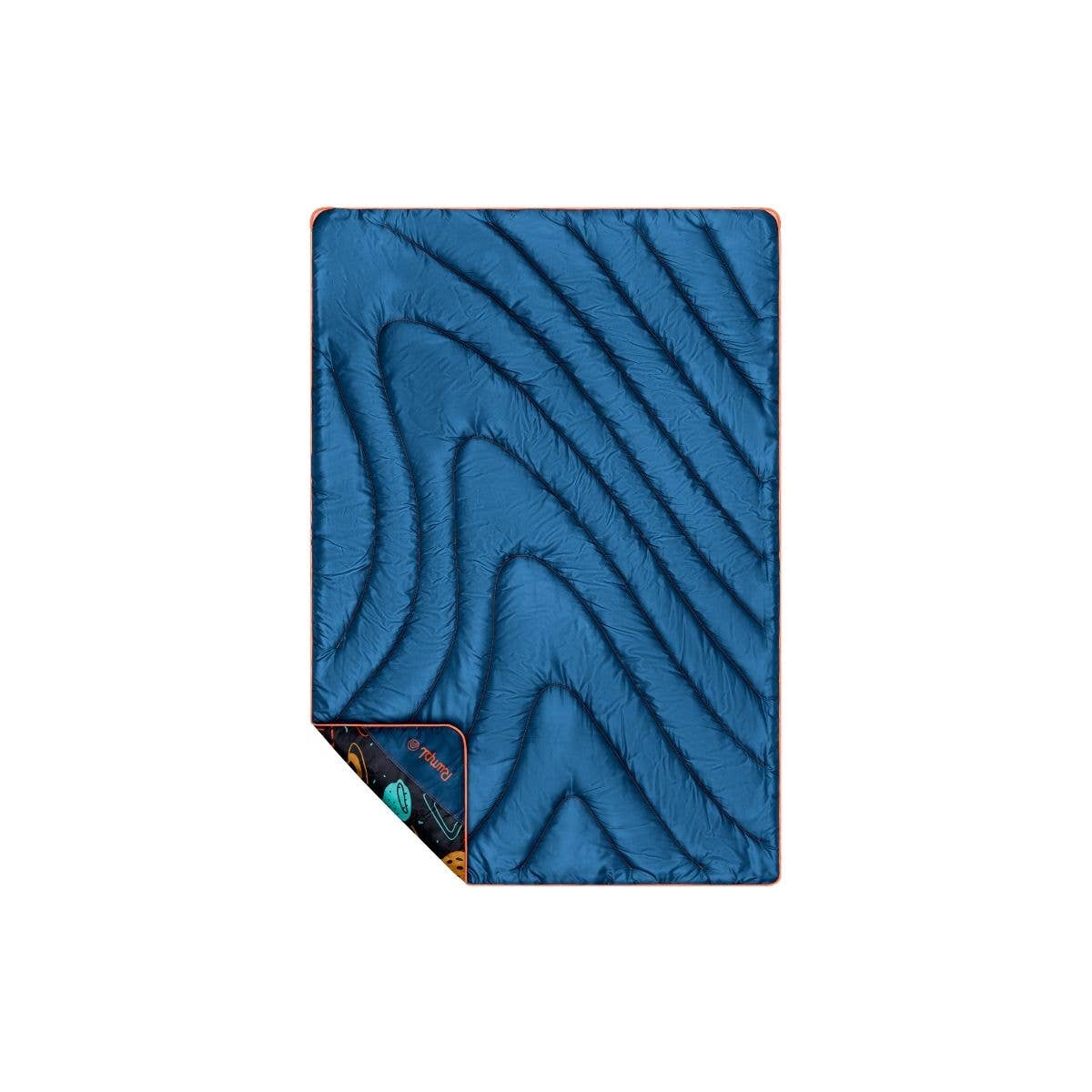 Original Puffy Throw Blanket - Bedtime Space Doodles: Compact Throw