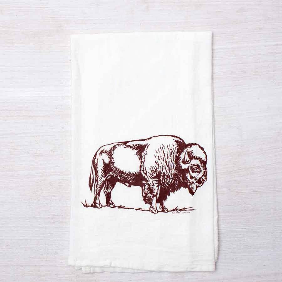 Bison Flour Sack Tea Towel
