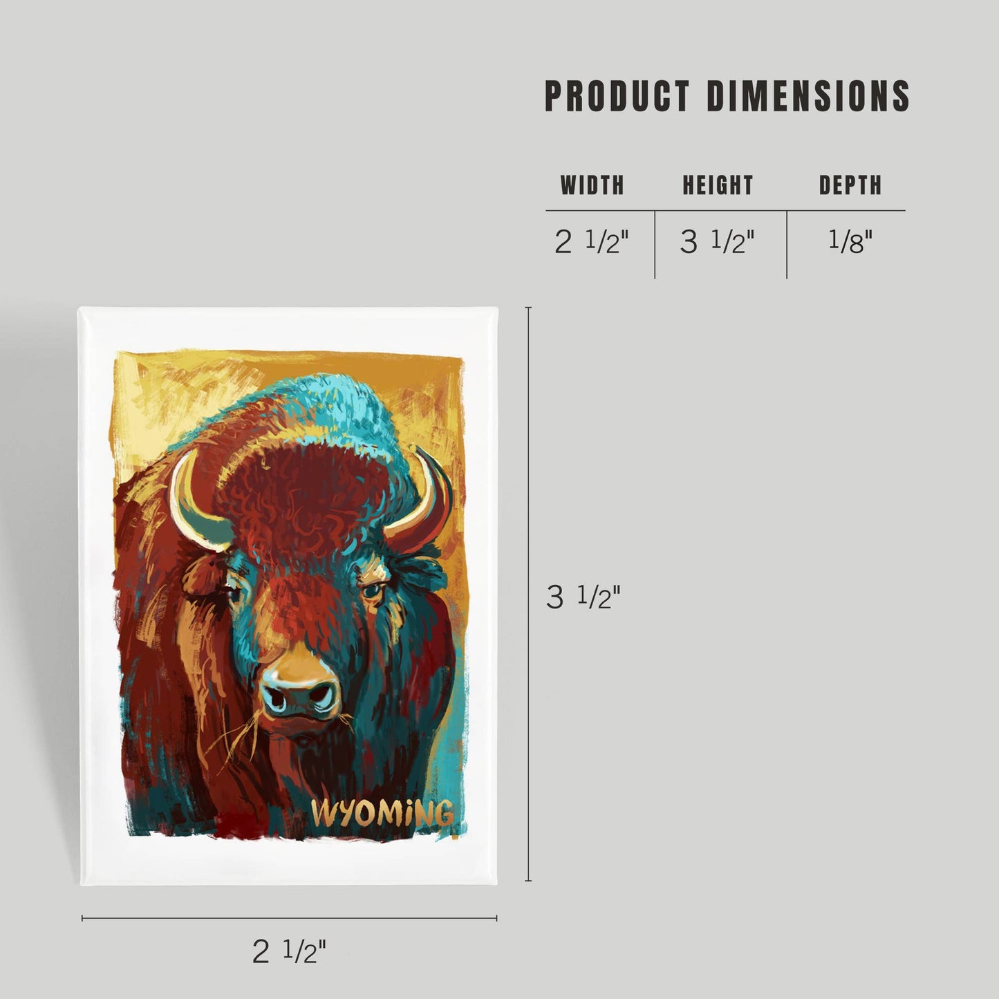 MAGNET Wyoming Bison, Vivid: Magnet