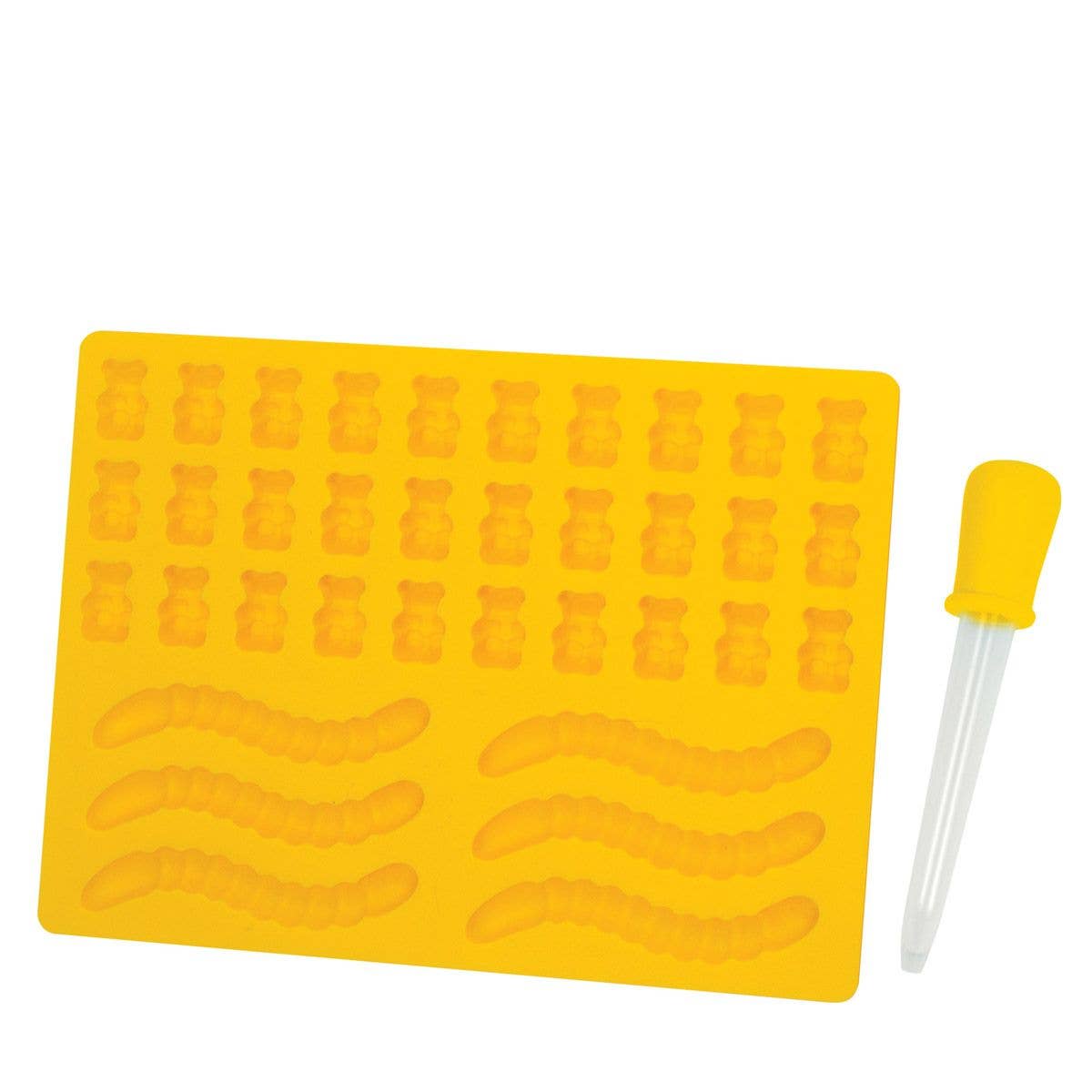 Mrs. Anderson's Baking Gummy Worm & Bear Mold With Dropper Set