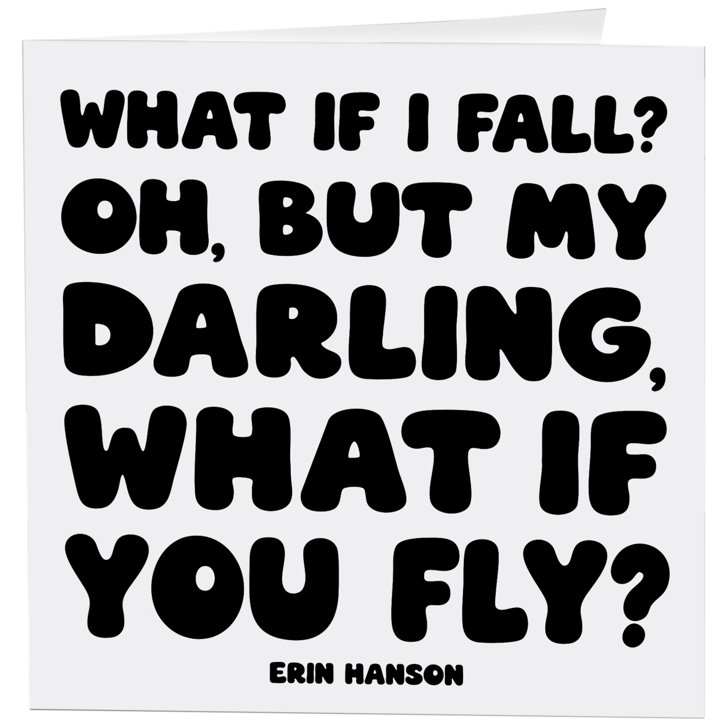 Cards - 401 - What If I Fall? (Erin Hanson)