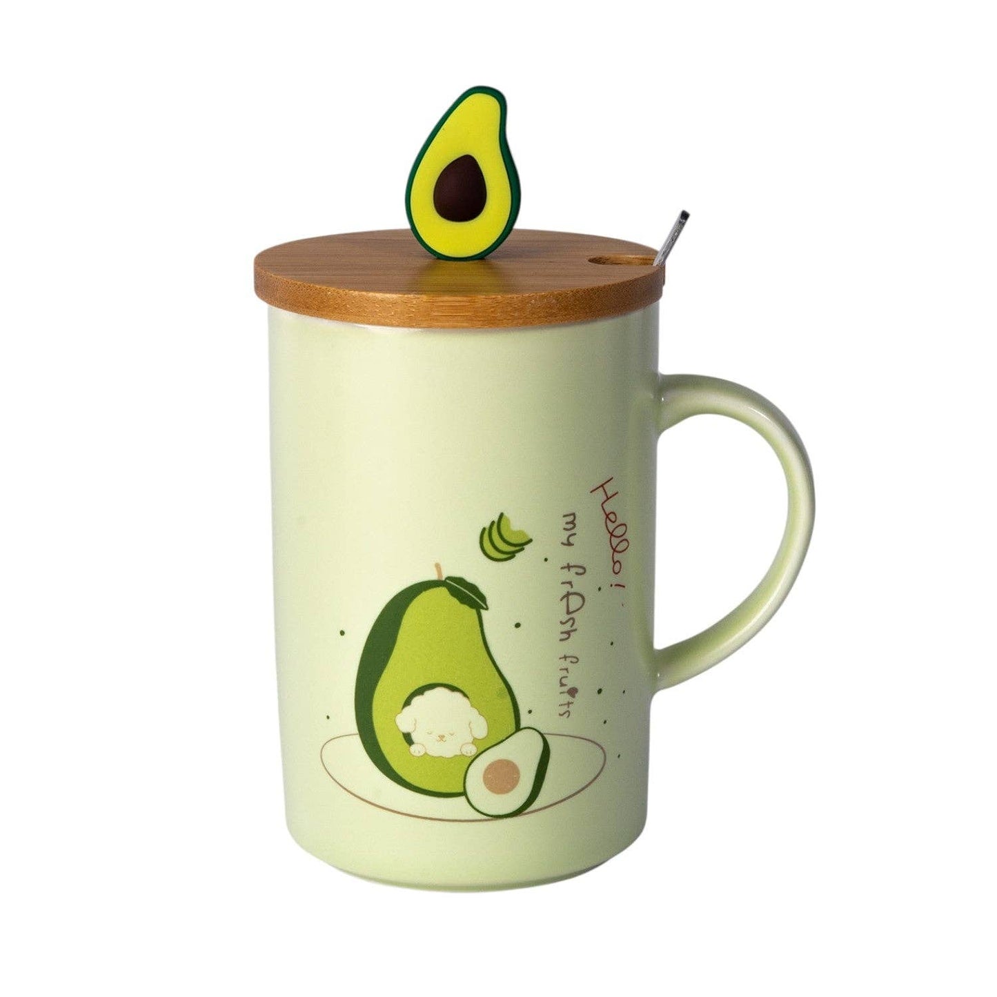 Avocado 12oz Mug With Lid and Spoon (10/30)
