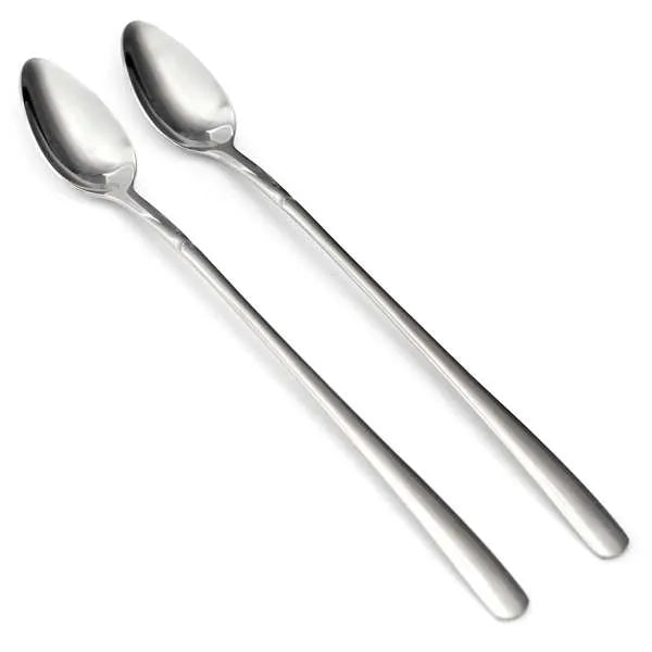 Stainless Steel Iced Tea Spoons - Plain - 2pc
