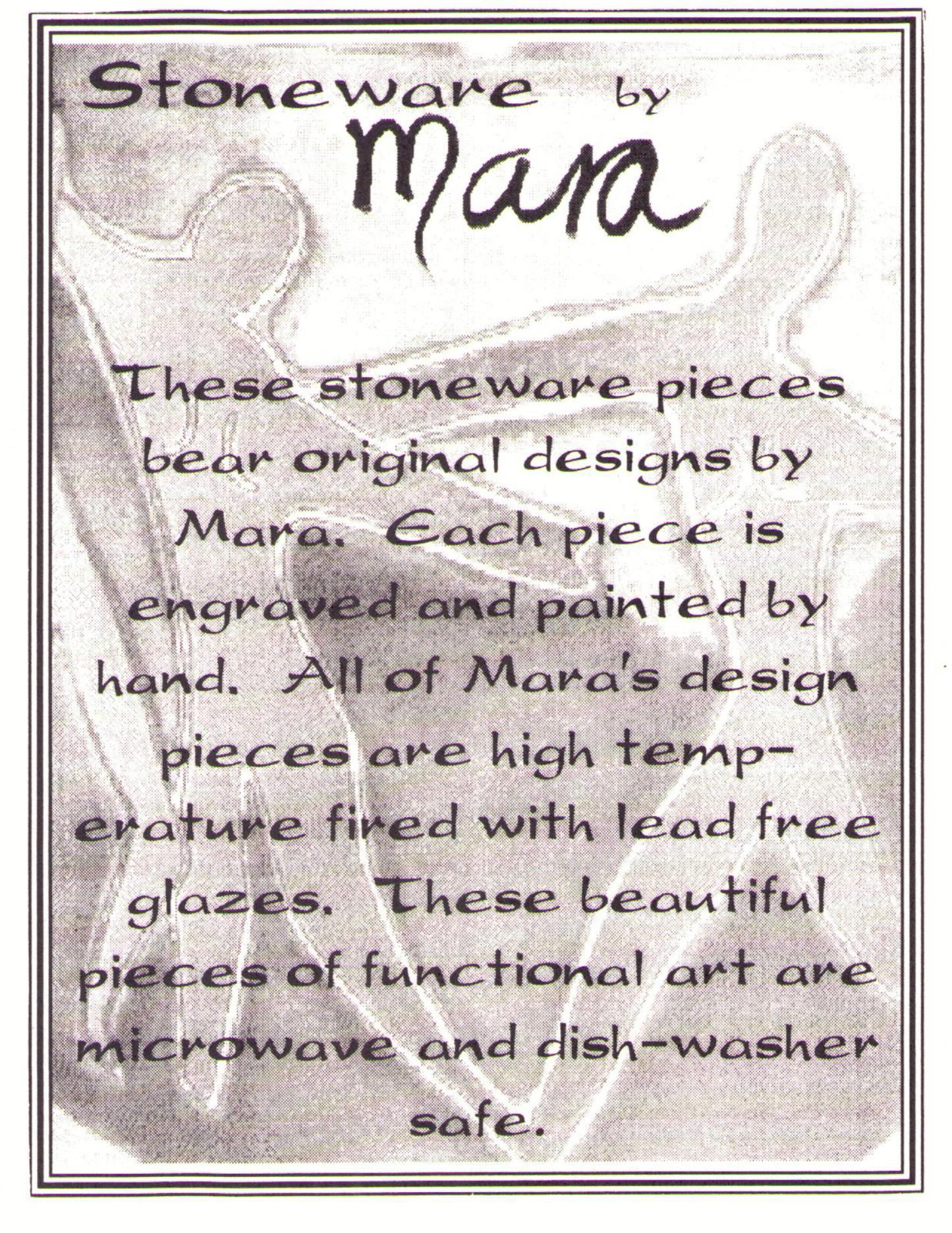 Mara Stoneware Snowmen Mug