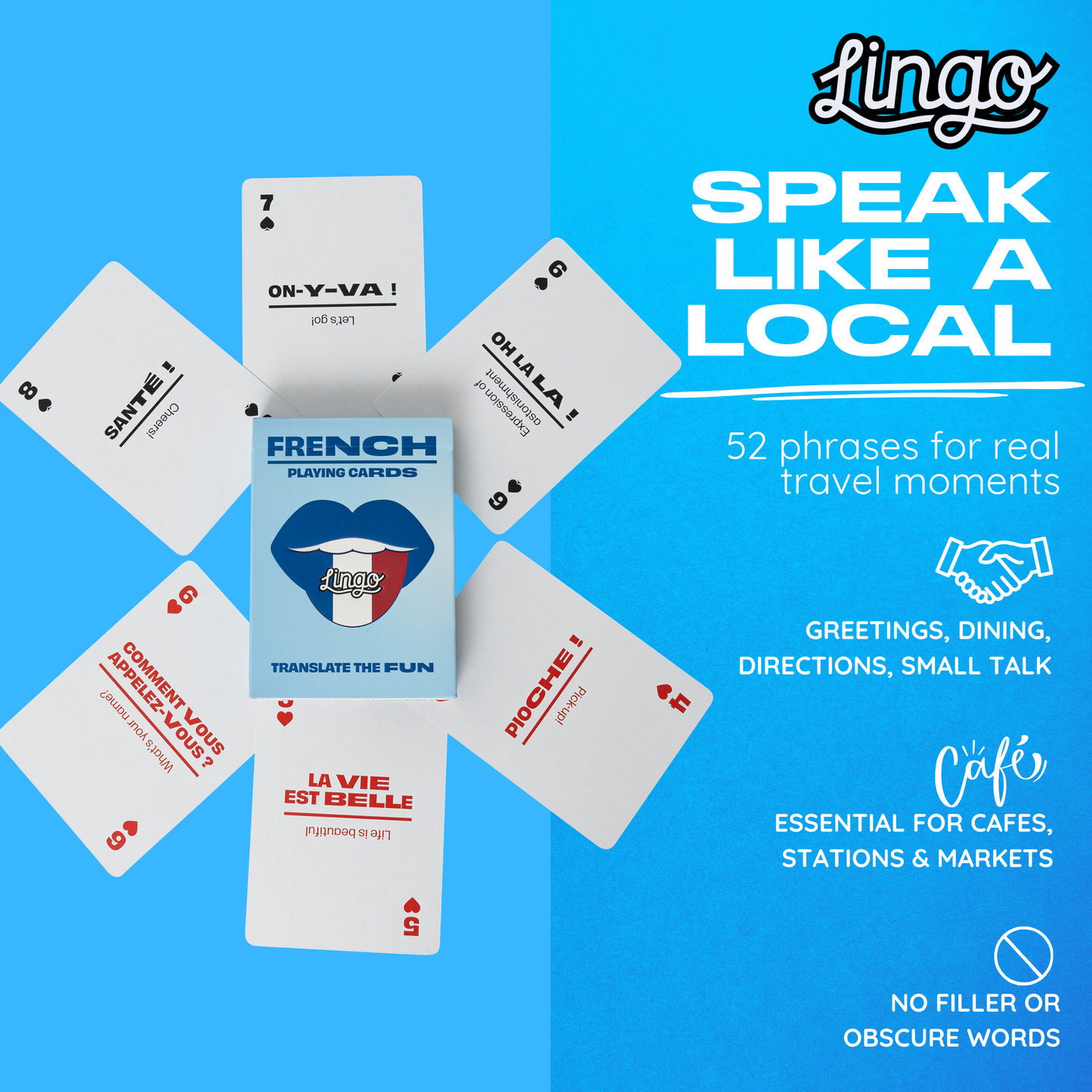 French Travel Playing Cards