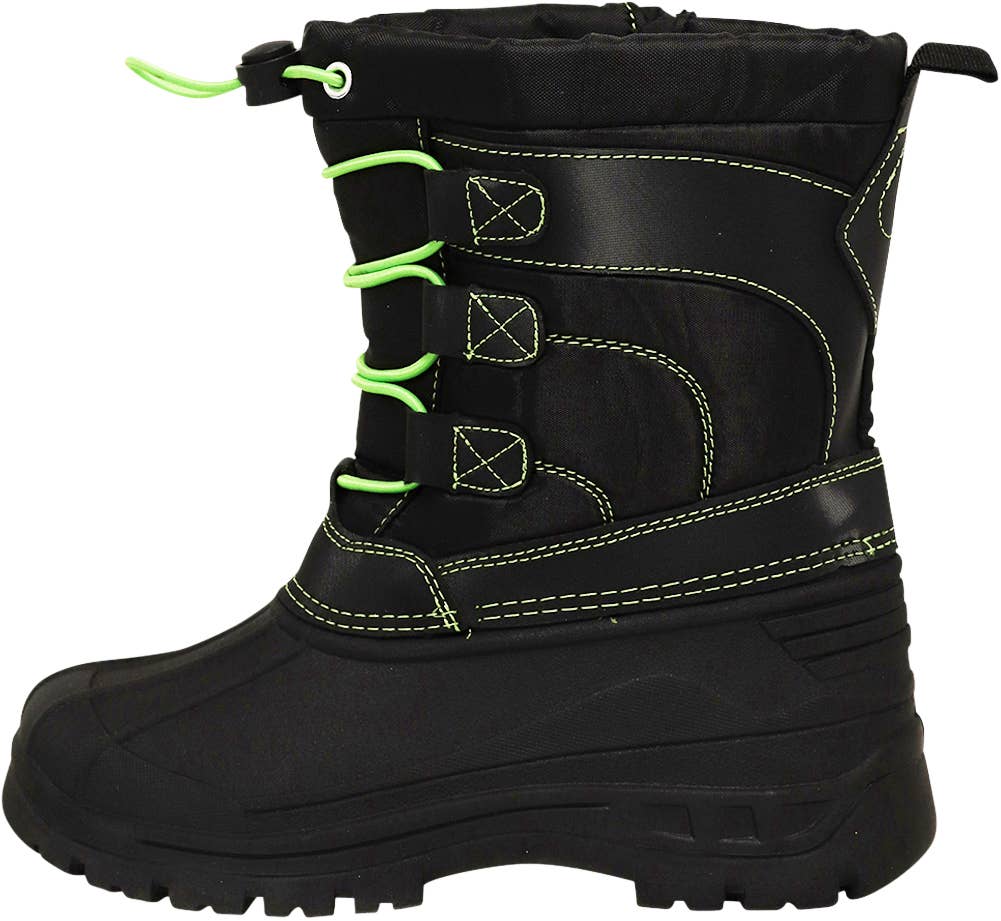 Norty Lightweight Fleece Lined Snow Boots for Little and Big: 4 Big Kid