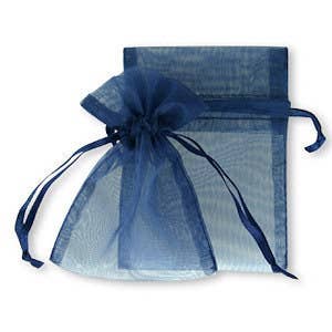 Organza Bag Sheer Favor Gift 4" x 6" (11 x 9.5 cm): Black