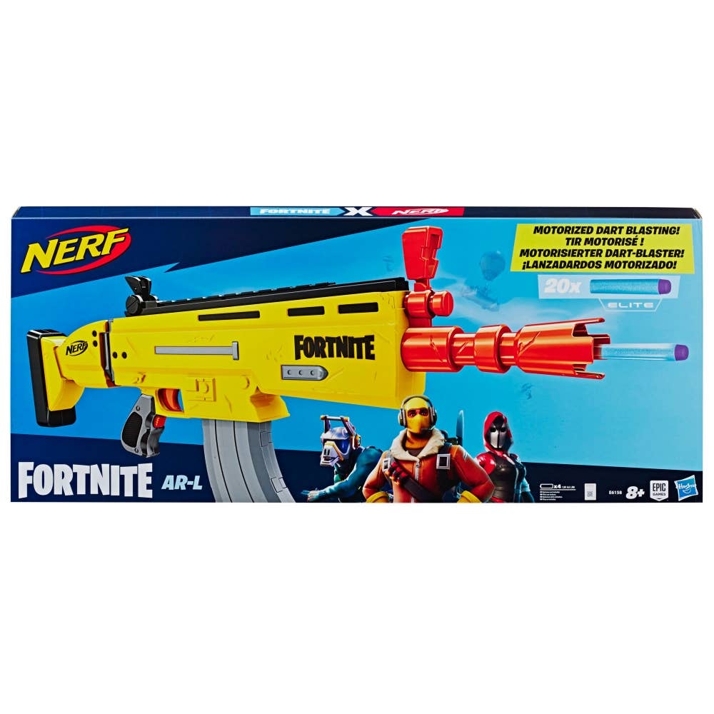 Nerf Elite Dart Blaster Fortnite AR-L with Flip Up Sights