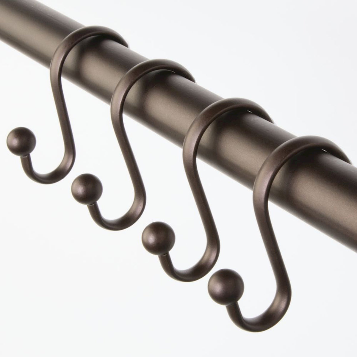 SHOWER CURTAIN HOOK BRONZE BALL