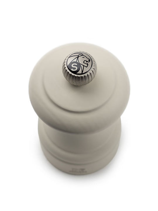 Manual Pepper Mill in Wood, Feather White, 12 cm - 4 in