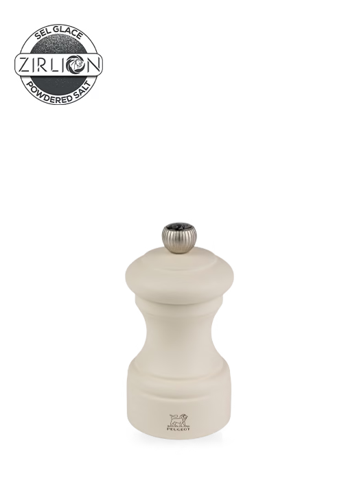 Manual Pepper Mill in Wood, Feather White, 12 cm - 4 in