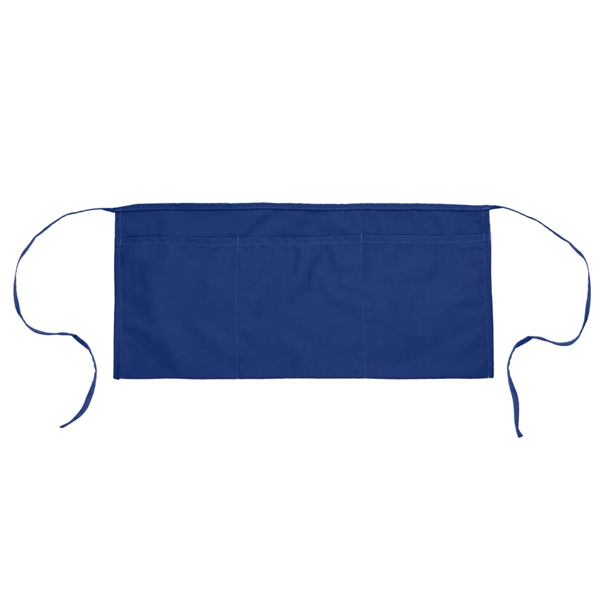 DALIX Waist Aprons Kitchen Bib Poly Cotton 3 Pockets: Black