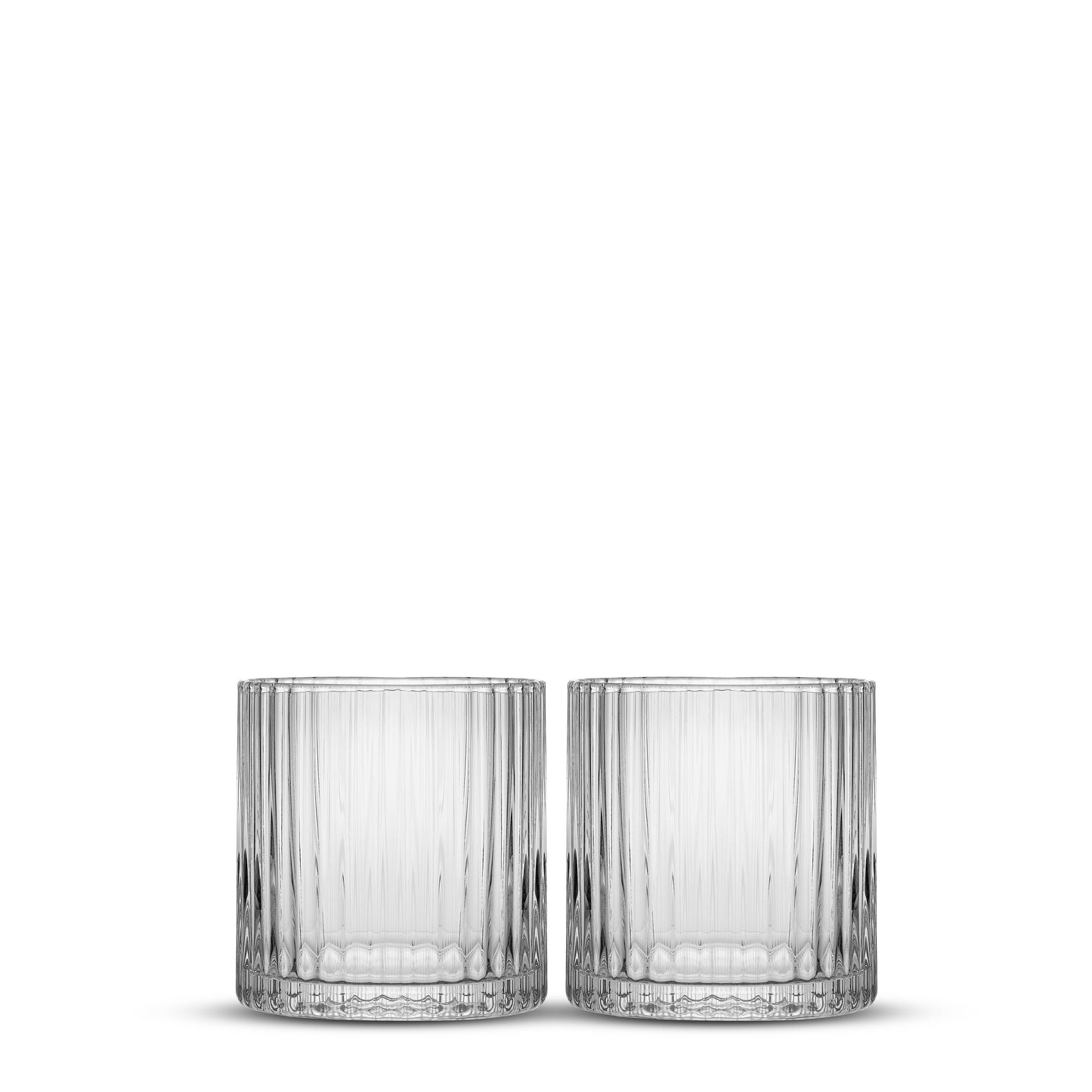 JoyJolt Elle Fluted Double Old Fashion Whiskey Glass