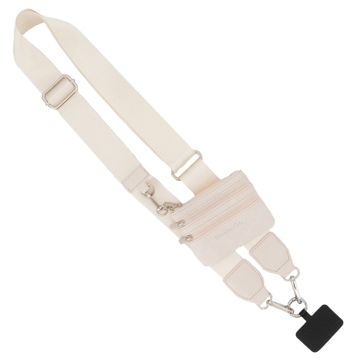 Clip & Go Phone Lanyard with Pouch - Neutral Collection: Navy