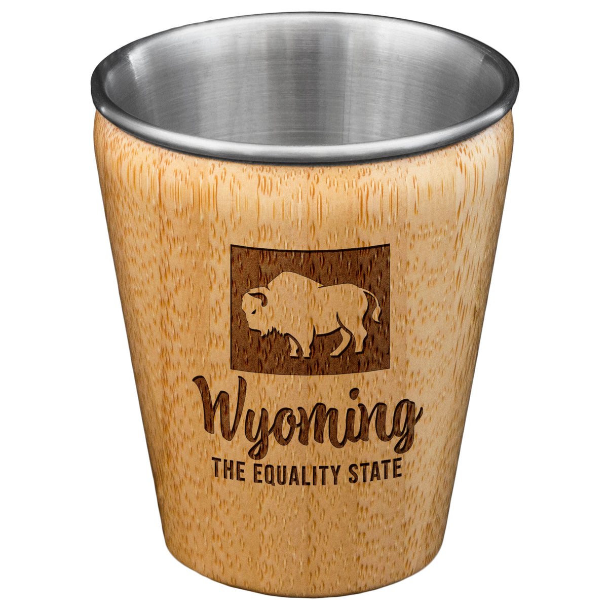 Totally Bamboo Shot Glass ~ Wyoming
