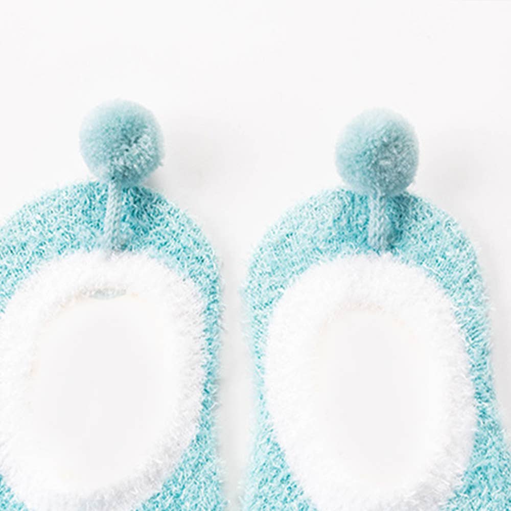 Baby / Toddler Lovely 3D Cartoon Decor Antiskid Floor Socks: Light Blue / 3-6 Months