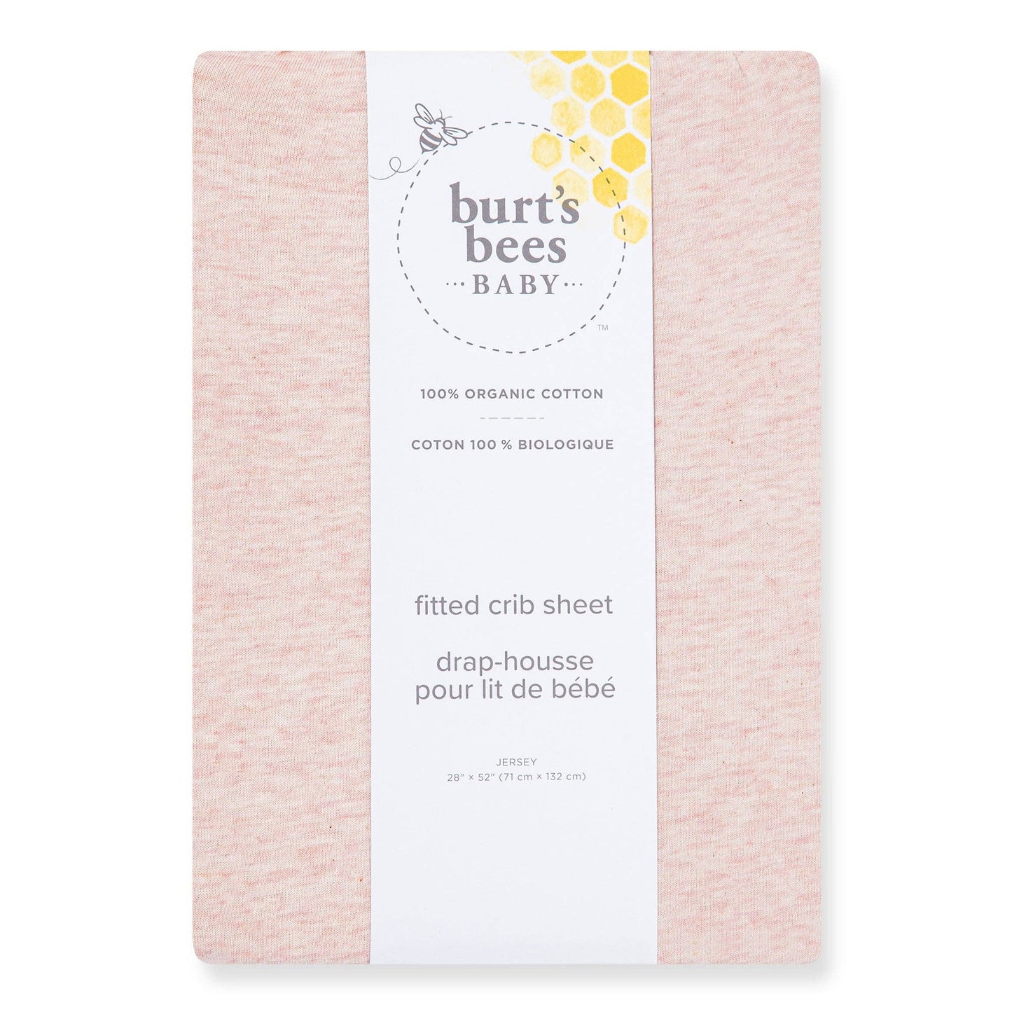 Solid Crib Sheet: Sandy Pink / One Size