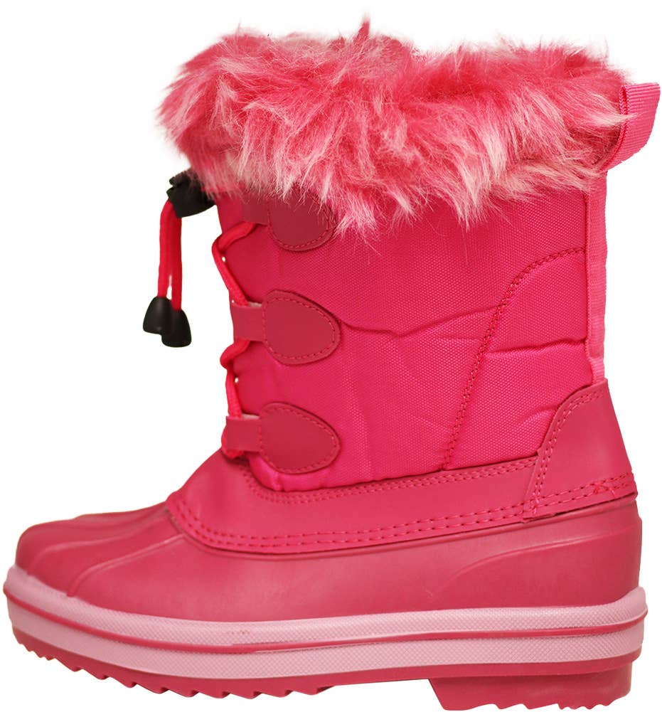 Norty Lightweight Fleece Lined Snow Boot for Little Big Girl: 13 Little Kid