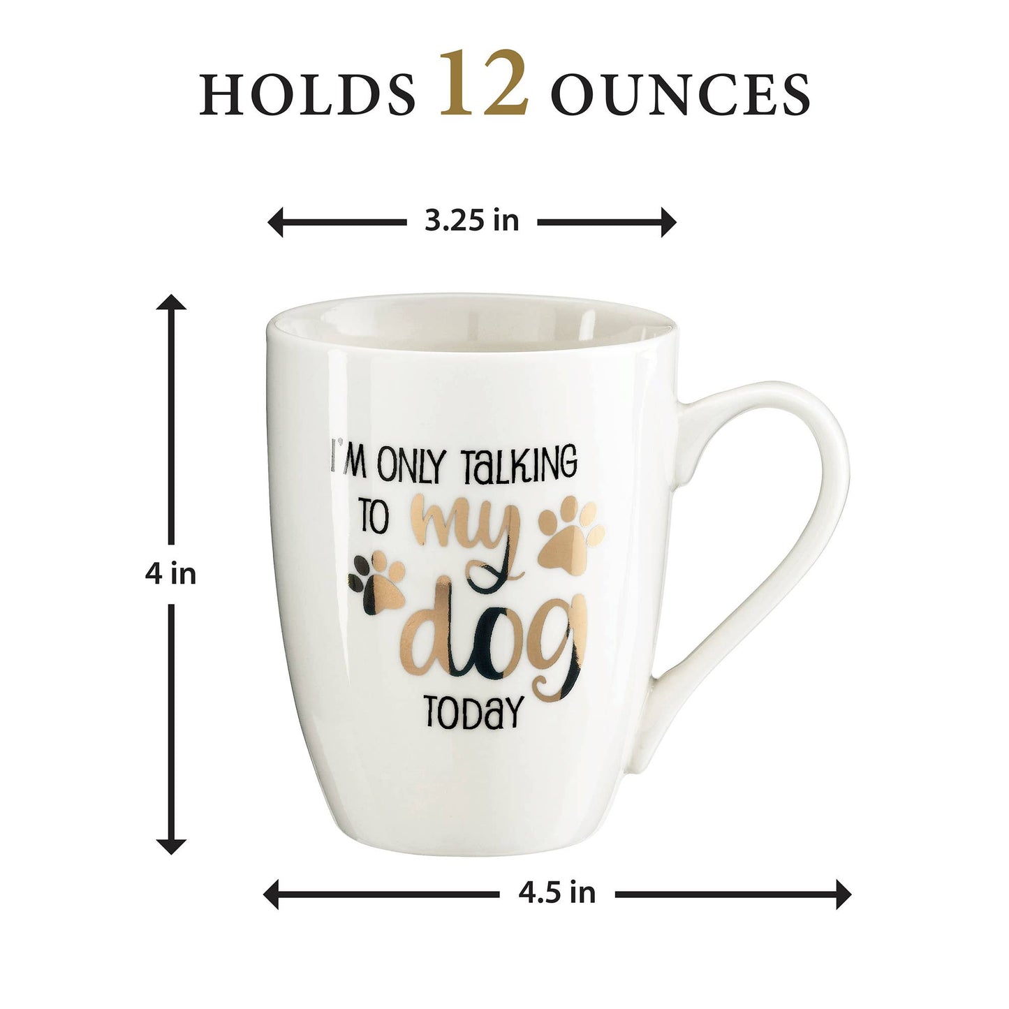 Lillian Rose "I'm Only Talking to My Dog Today" Ceramic Mug