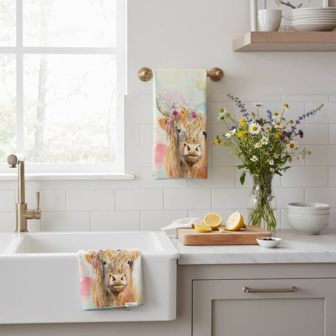 Jenny From the Highest Land | Waffle Weave Microfiber Towels Kitchen & Bath: Washcloth