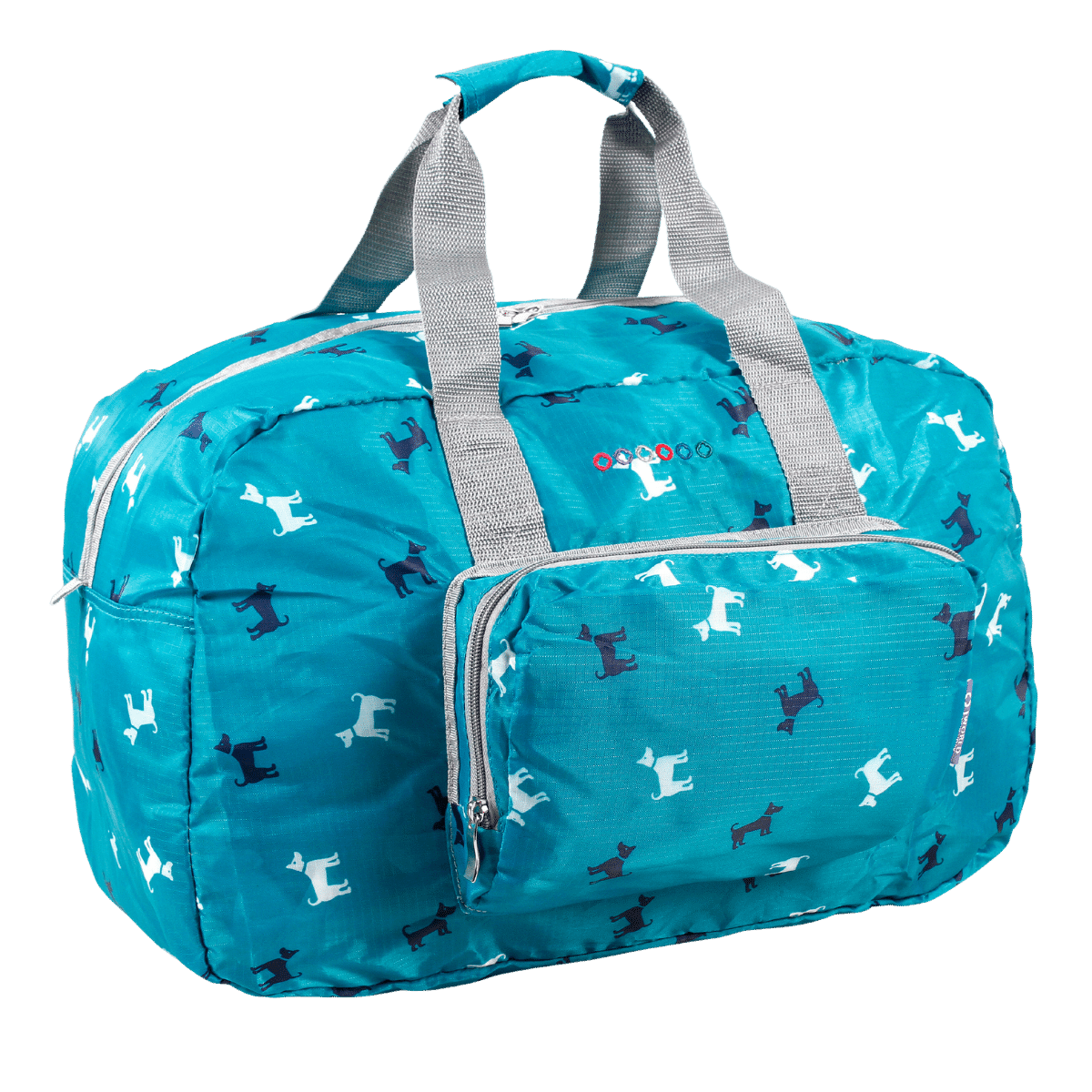 Buena Foldable Duffle Bag: PURPLE FLOWER