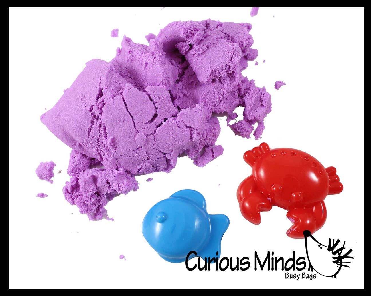 1 Wonder Sand Pouch with 2 Mini Sand Molds - Stretchy  Soft