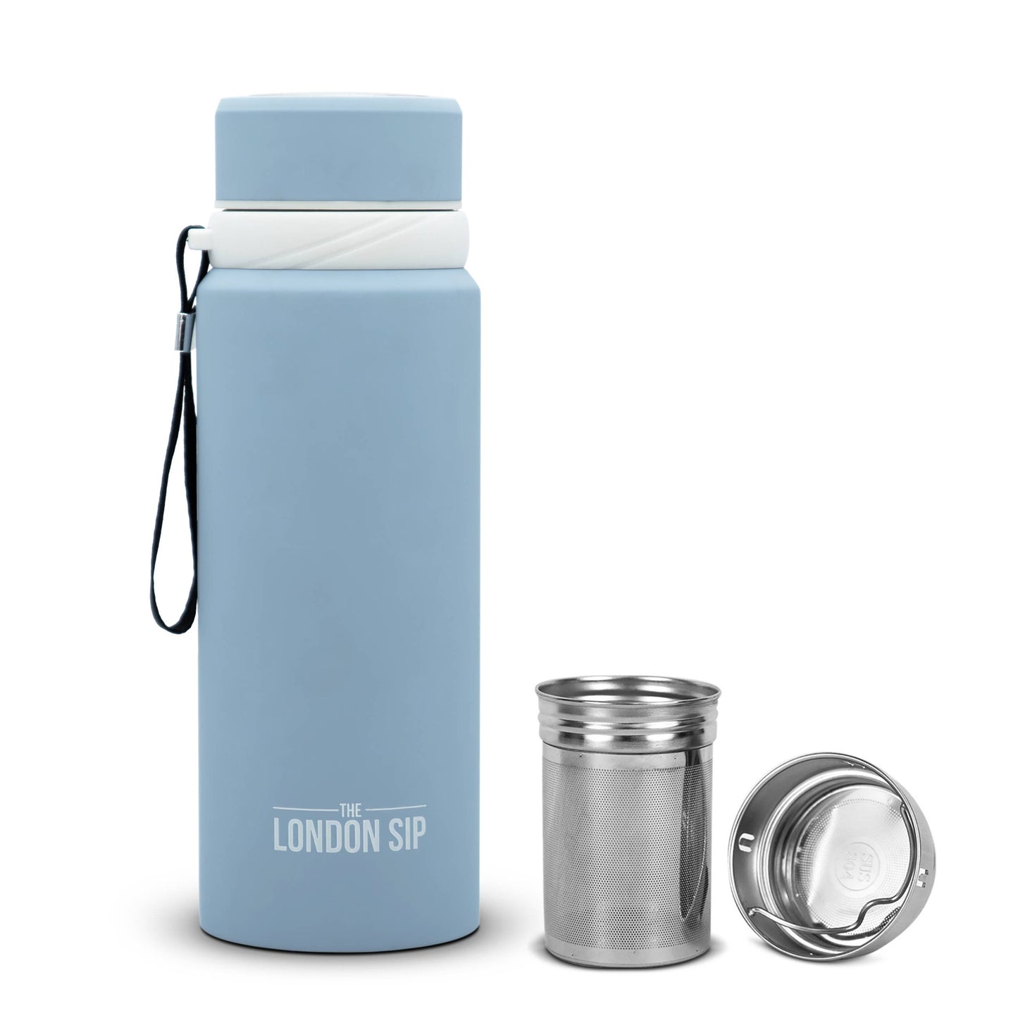 London Sip Tea Infuser Bottle 25oz: Safari Beige