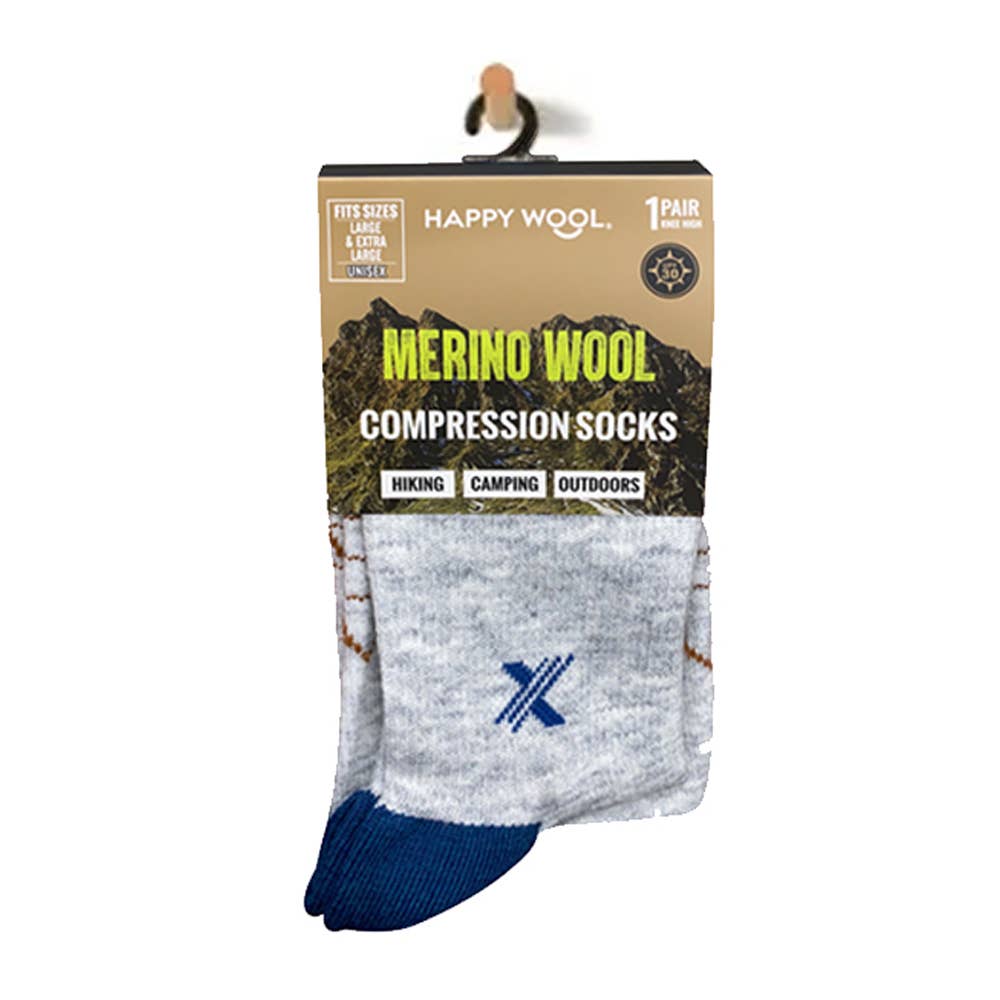 HAPPYWOOL® BUTTER-SOFT MERINO WOOL SOCKS: Sand / Small/Medium