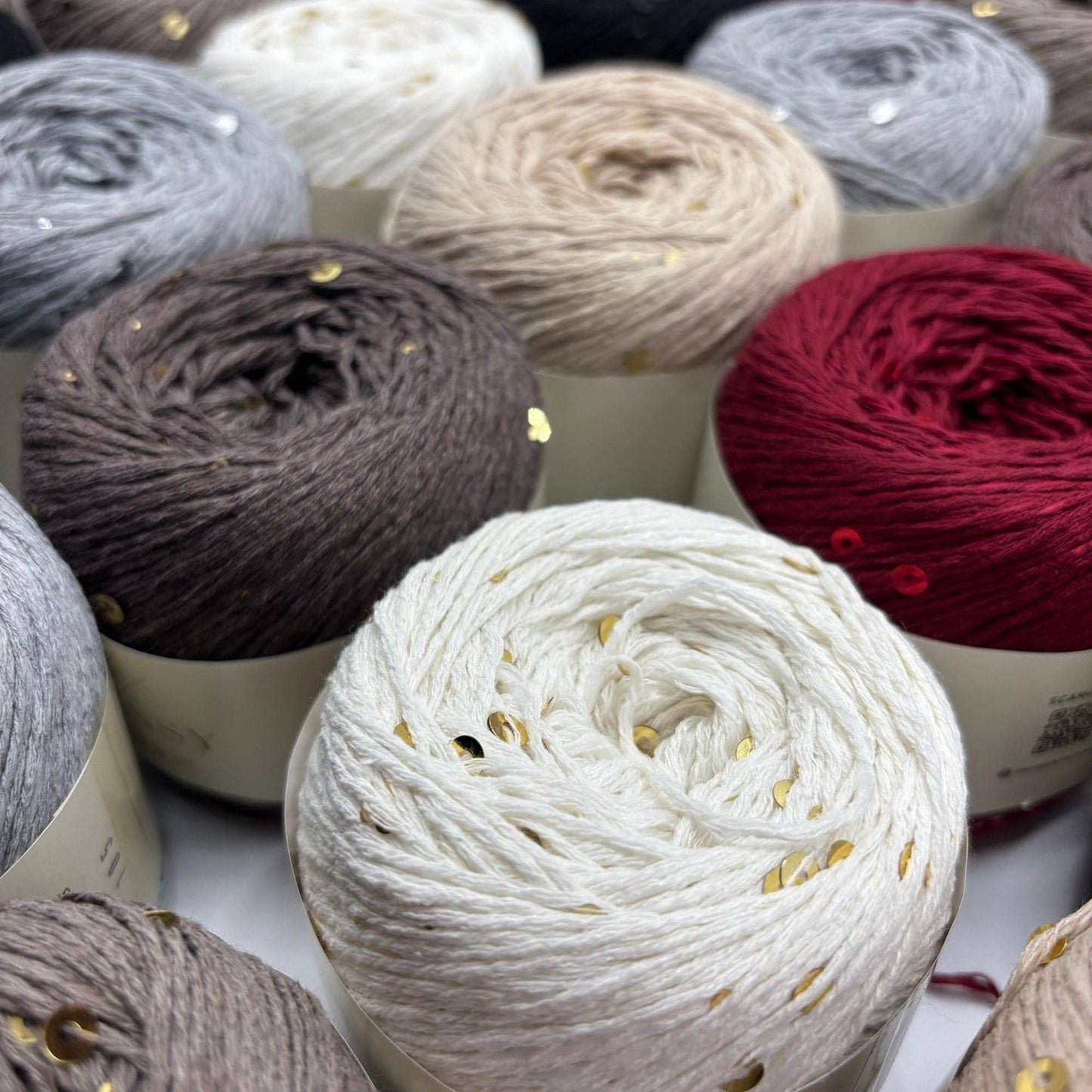 Sensy Shine Yarn, 3.5 oz, 340 yards, Gauge 2 Fine: Ecru