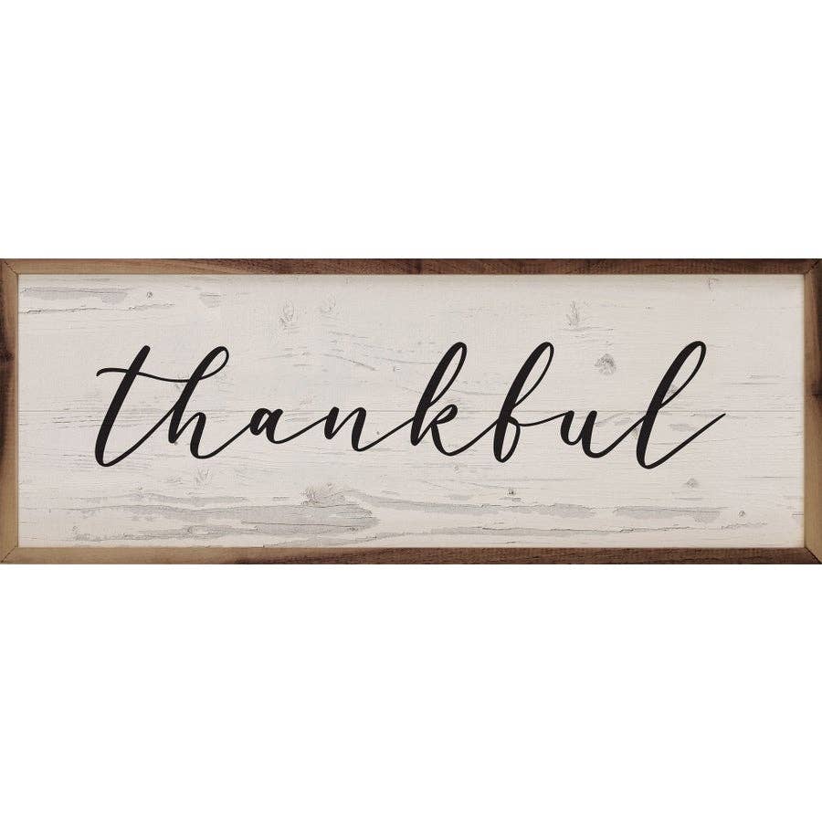 Thankful Whitewash: 12 x 4 x 1.5