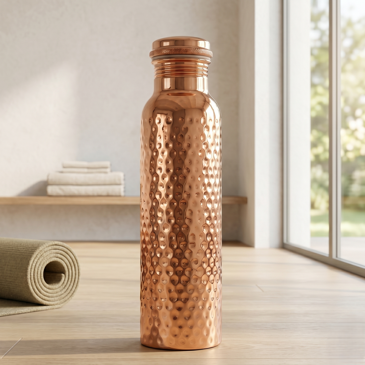 Handcrafted Ayurvedic Copper Water Bottle