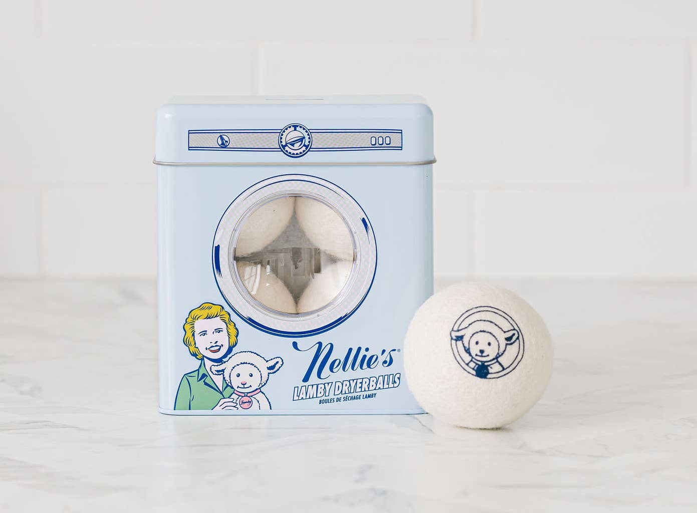 Lamby Wool Dryerball Tin