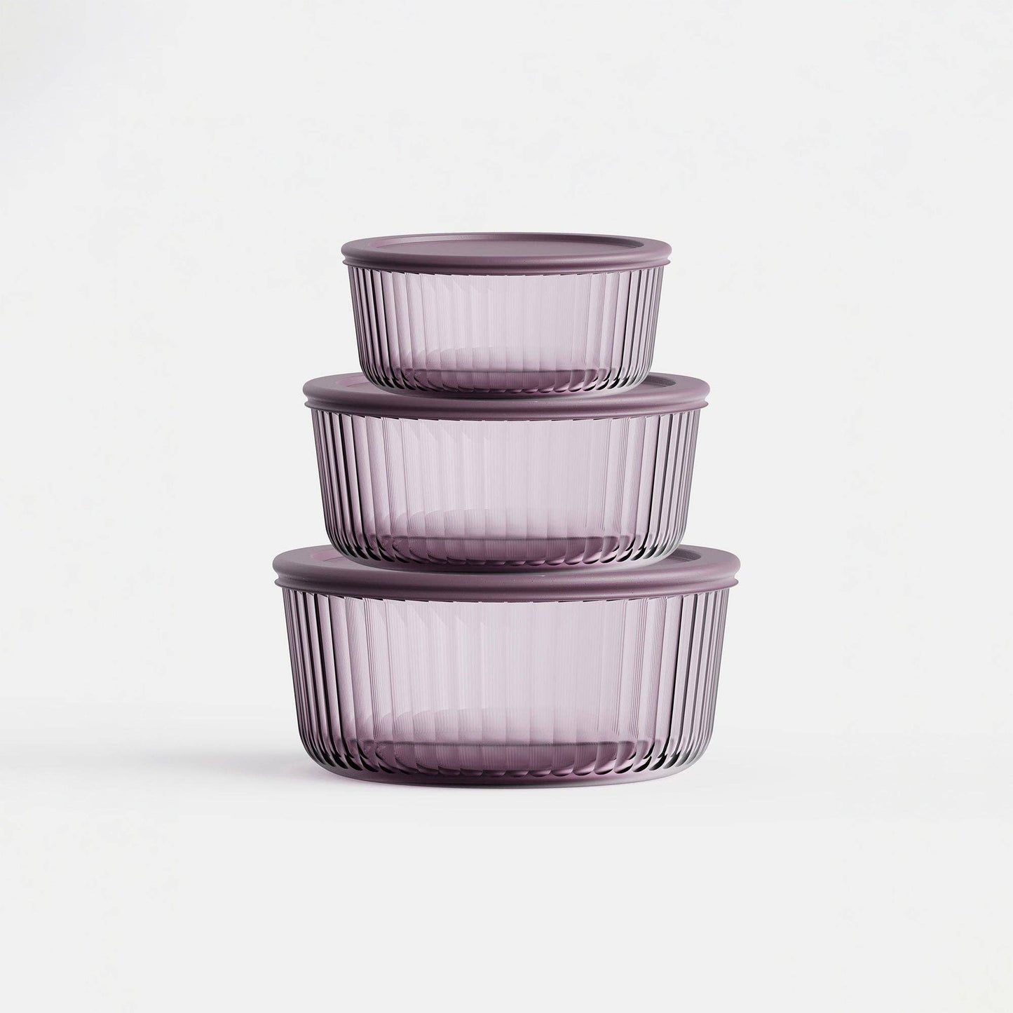 Tinted Round Container Set: Green