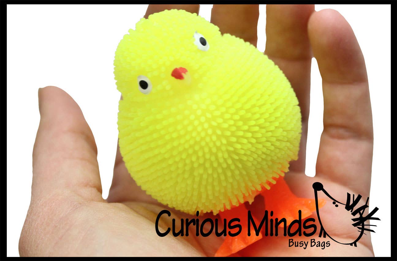 1 Puffer Chicks - Small Novelty Toy - Party Favors - Easter