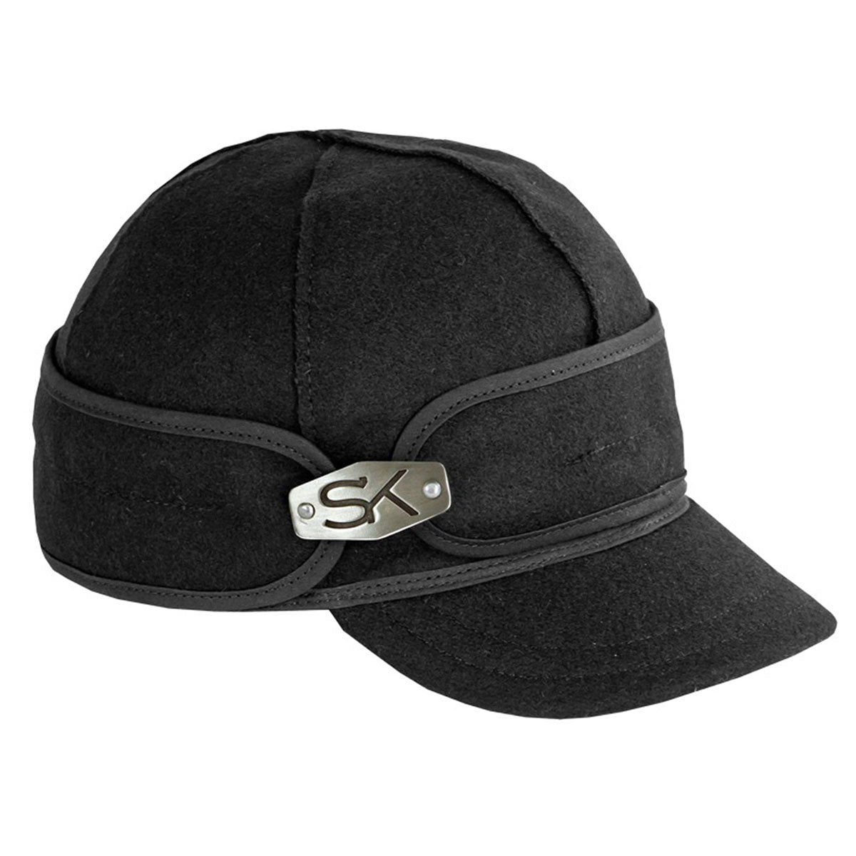 5037-999-612 Stormy Kromer Ida Kromer Cap with Hardware - Black