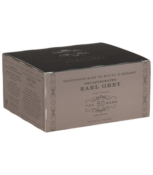 Decaf Earl Grey, Box of 50 Foil Wrapped Teabags