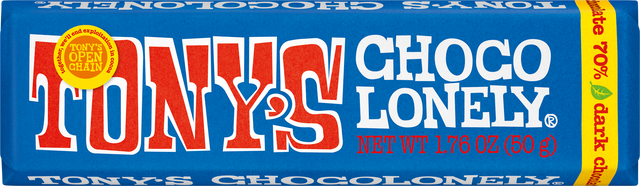 TONY'S dark chocolate 70%, 1.76 oz, 1 bar