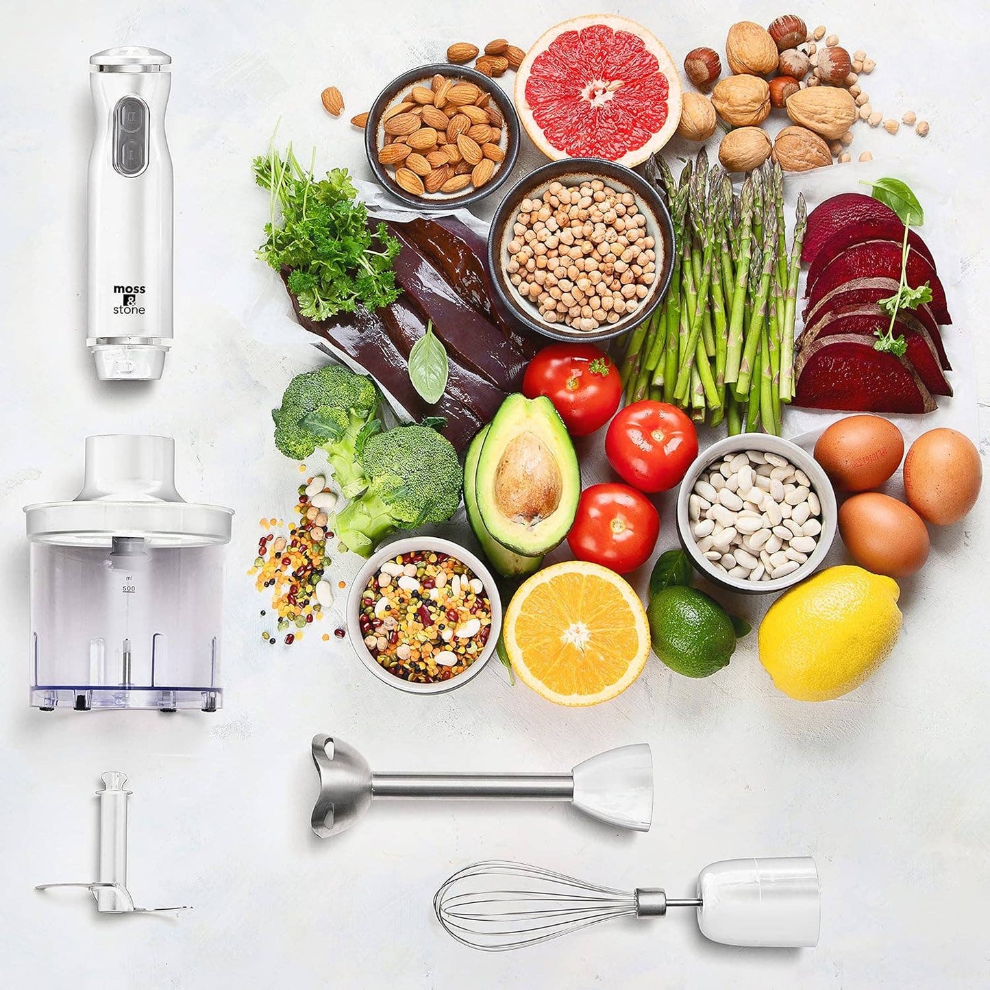 Hand Blender Electric With Add On's - Black