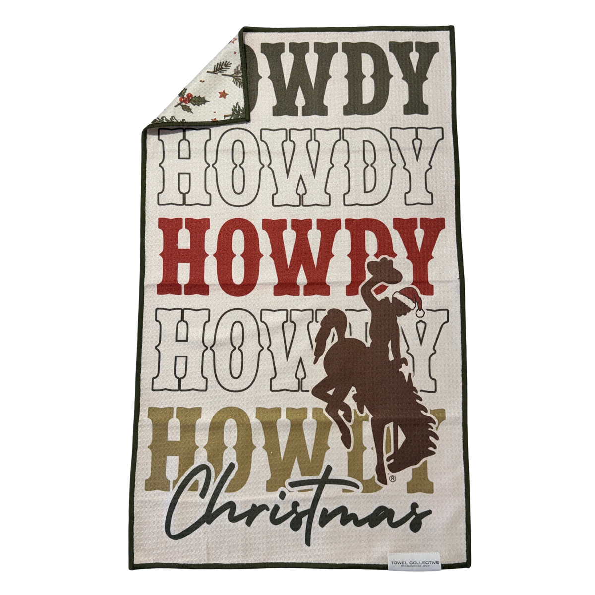 Howdy Santa | Waffle Weave Microfiber Towels Kitchen & Bath: Hand Towel