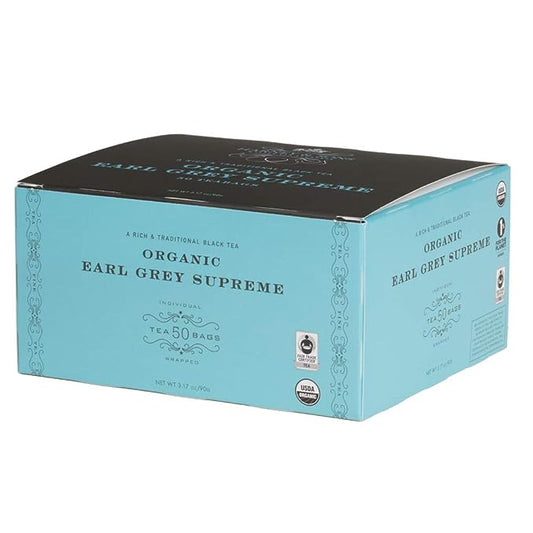 ORGANIC EARL GREY SUPREME BLACK TEA BAGS